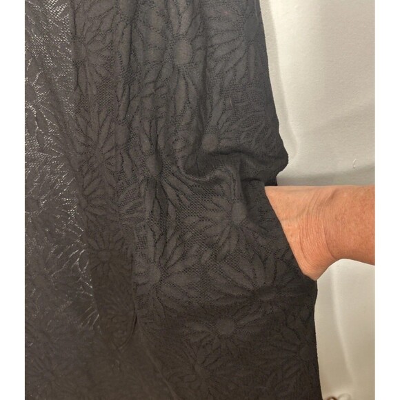 NWT Sand Dollars Cover Up Dress Plus 3X Black Tie Front Cruise Wear Open Weave - Picture 7 of 9